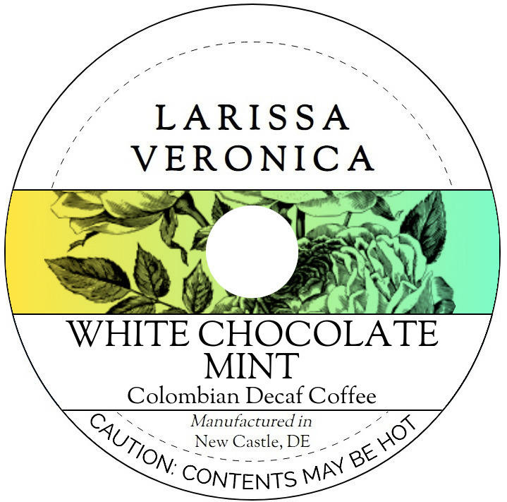 White Chocolate Mint Colombian Decaf Coffee <BR>(Single Serve K-Cup Pods)