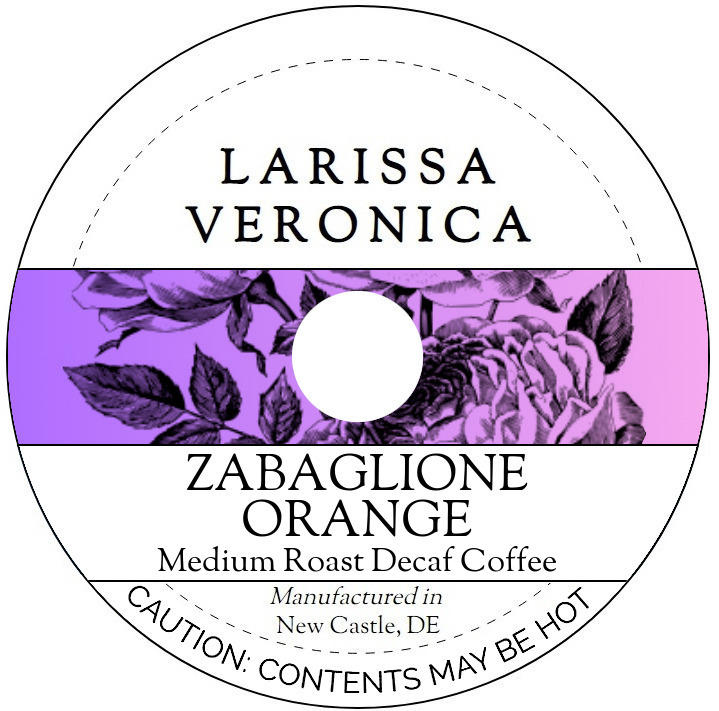 Zabaglione Orange Medium Roast Decaf Coffee <BR>(Single Serve K-Cup Pods)