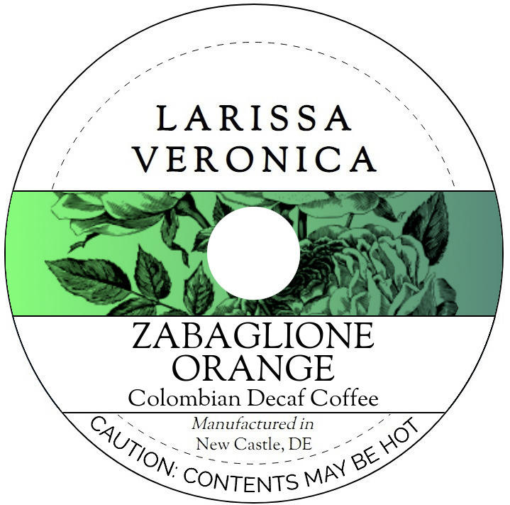 Zabaglione Orange Colombian Decaf Coffee <BR>(Single Serve K-Cup Pods)