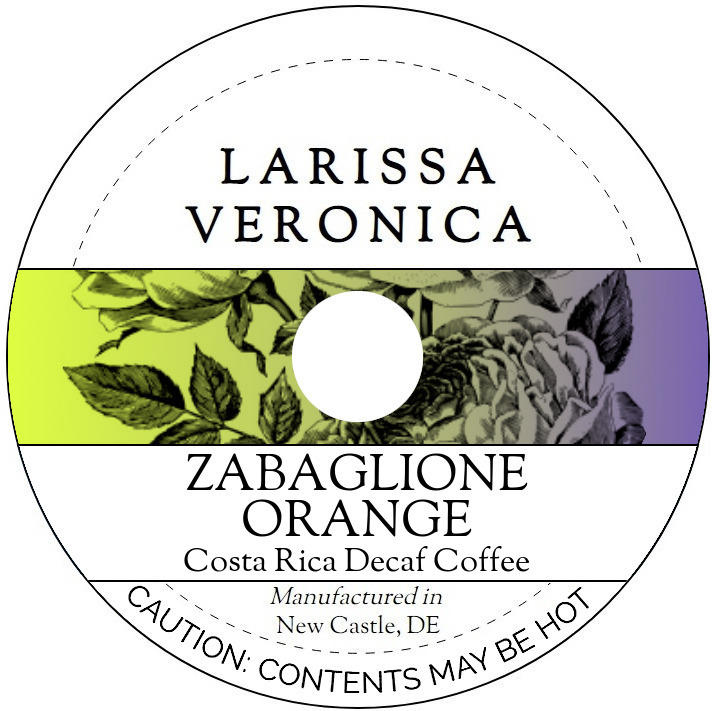 Zabaglione Orange Costa Rica Decaf Coffee <BR>(Single Serve K-Cup Pods)