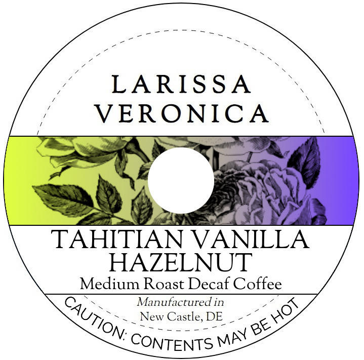 Tahitian Vanilla Hazelnut Medium Roast Decaf Coffee <BR>(Single Serve K-Cup Pods)