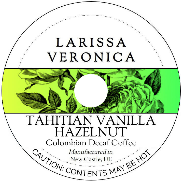 Tahitian Vanilla Hazelnut Colombian Decaf Coffee <BR>(Single Serve K-Cup Pods)