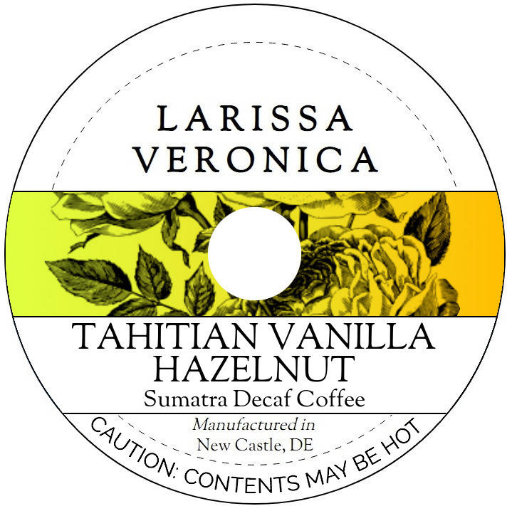 Tahitian Vanilla Hazelnut Sumatra Decaf Coffee <BR>(Single Serve K-Cup Pods)