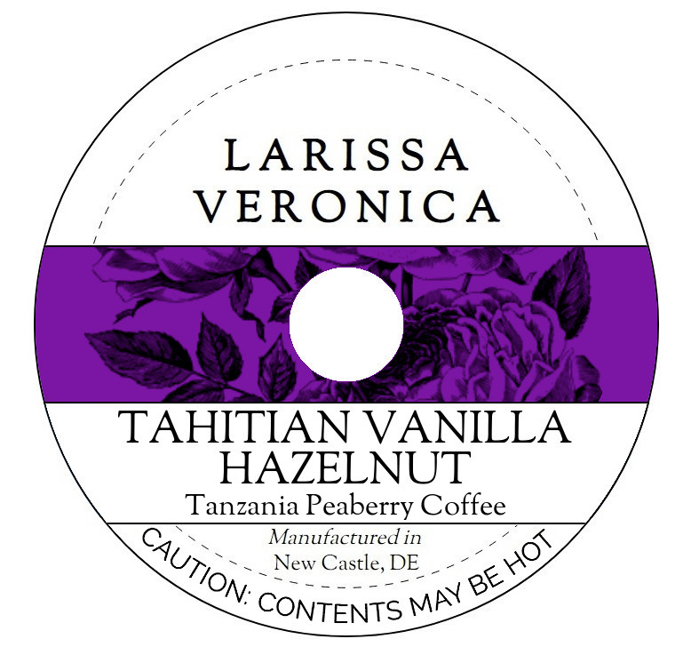 Tahitian Vanilla Hazelnut Tanzania Peaberry Coffee <BR>(Single Serve K-Cup Pods)