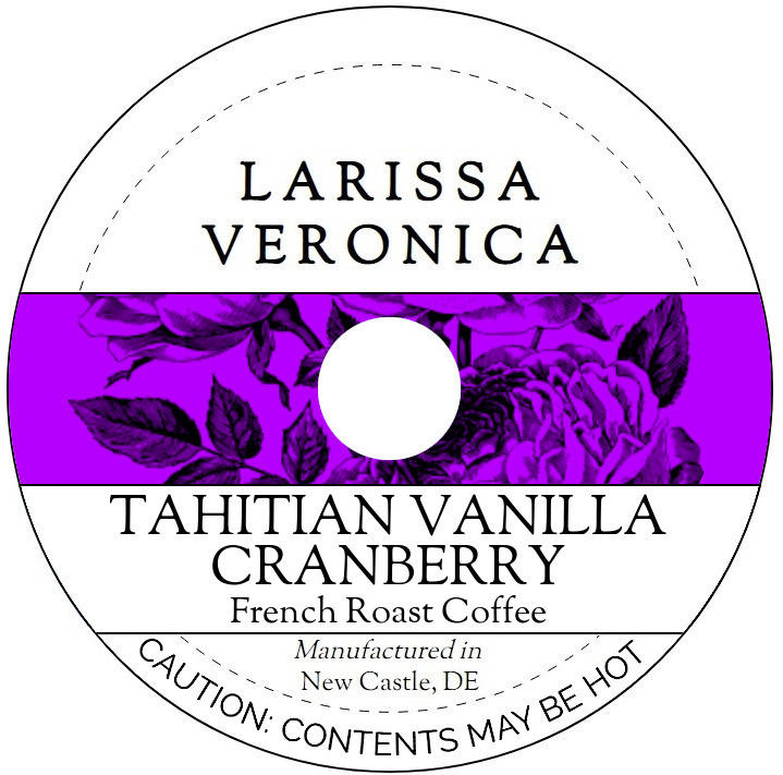 Tahitian Vanilla Cranberry French Roast Coffee <BR>(Single Serve K-Cup Pods)