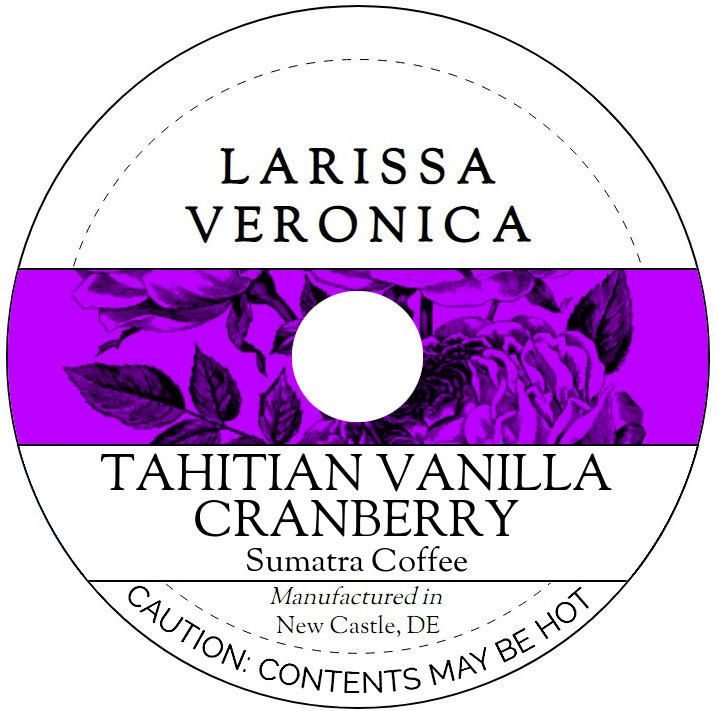 Tahitian Vanilla Cranberry Sumatra Coffee <BR>(Single Serve K-Cup Pods)