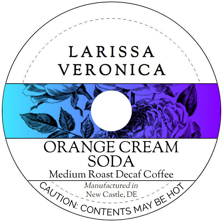 Orange Cream Soda Medium Roast Decaf Coffee <BR>(Single Serve K-Cup Pods)