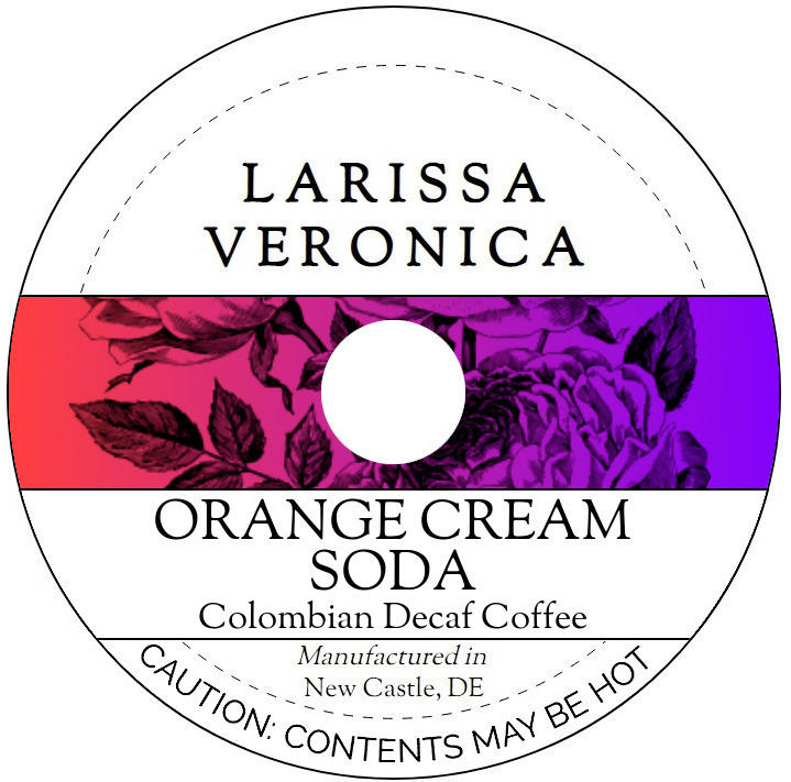 Orange Cream Soda Colombian Decaf Coffee <BR>(Single Serve K-Cup Pods)