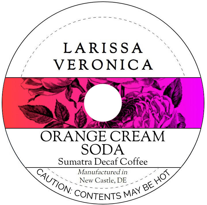 Orange Cream Soda Sumatra Decaf Coffee <BR>(Single Serve K-Cup Pods)
