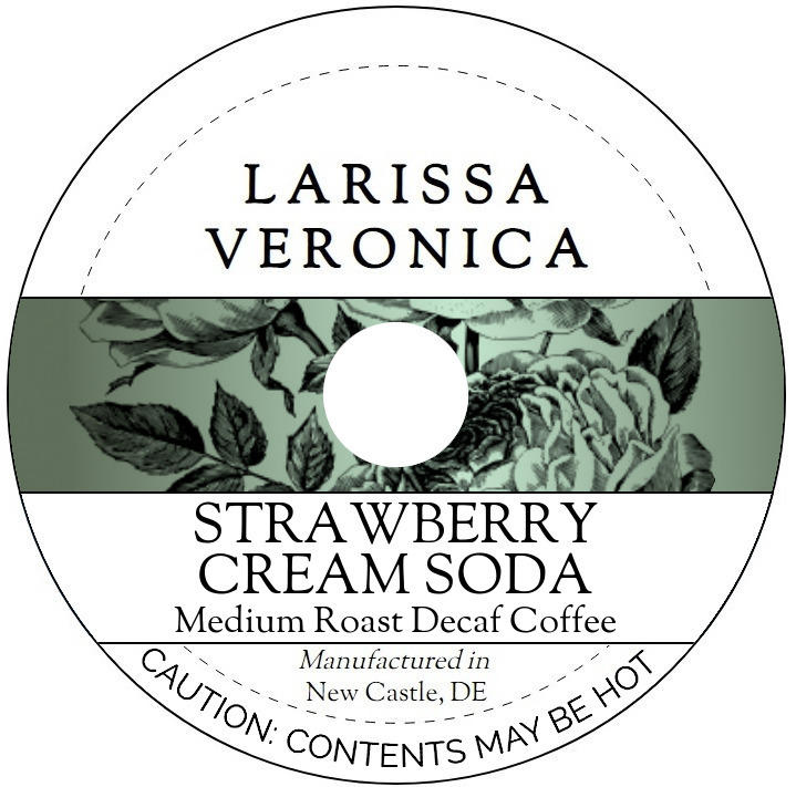 Strawberry Cream Soda Medium Roast Decaf Coffee <BR>(Single Serve K-Cup Pods)