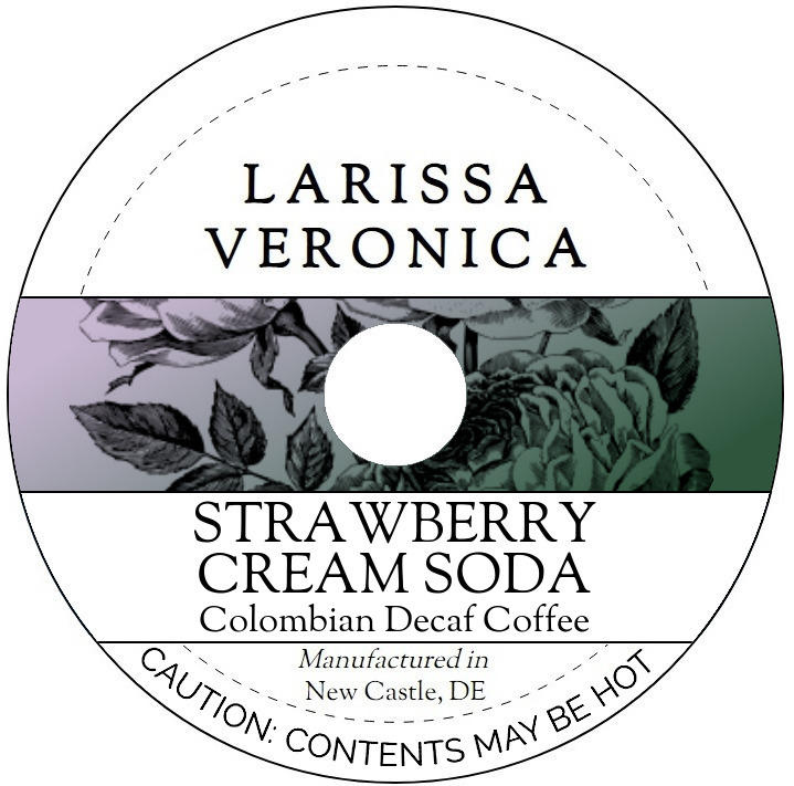 Strawberry Cream Soda Colombian Decaf Coffee <BR>(Single Serve K-Cup Pods)