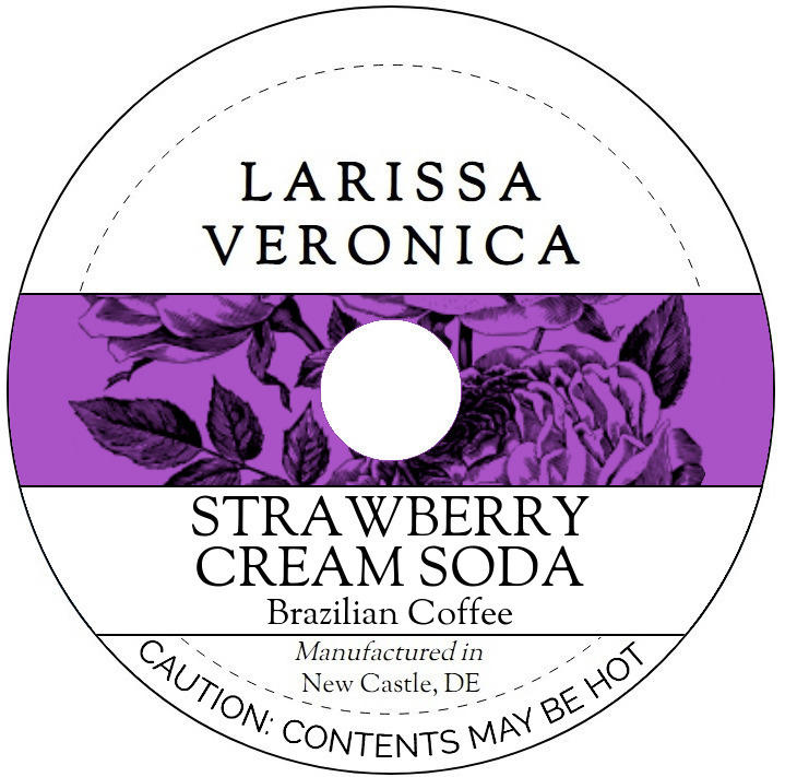 Strawberry Cream Soda Brazilian Coffee <BR>(Single Serve K-Cup Pods)