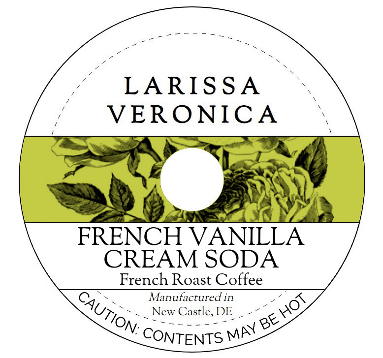 French Vanilla Cream Soda French Roast Coffee <BR>(Single Serve K-Cup Pods)
