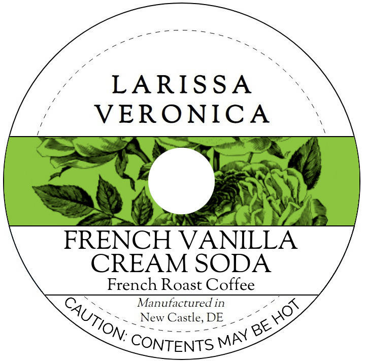 French Vanilla Cream Soda French Roast Coffee <BR>(Single Serve K-Cup Pods)