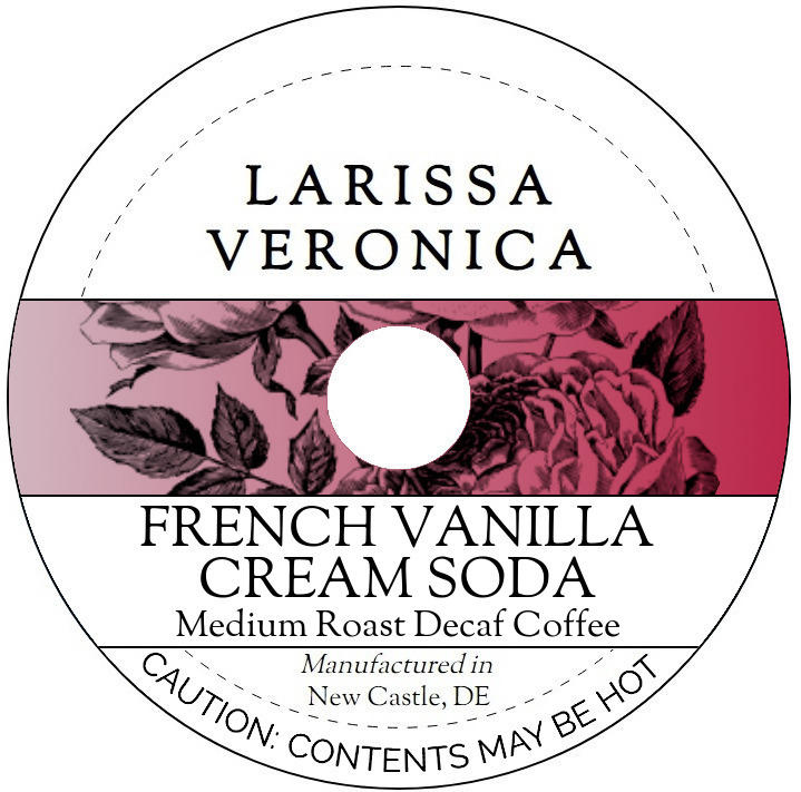 French Vanilla Cream Soda Medium Roast Decaf Coffee <BR>(Single Serve K-Cup Pods)