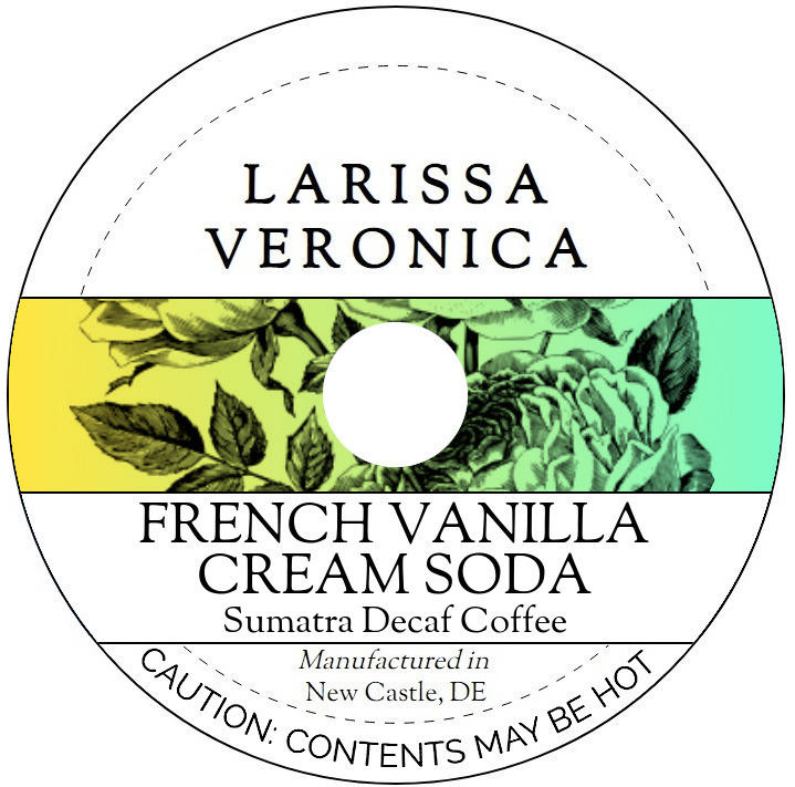 French Vanilla Cream Soda Sumatra Decaf Coffee <BR>(Single Serve K-Cup Pods)