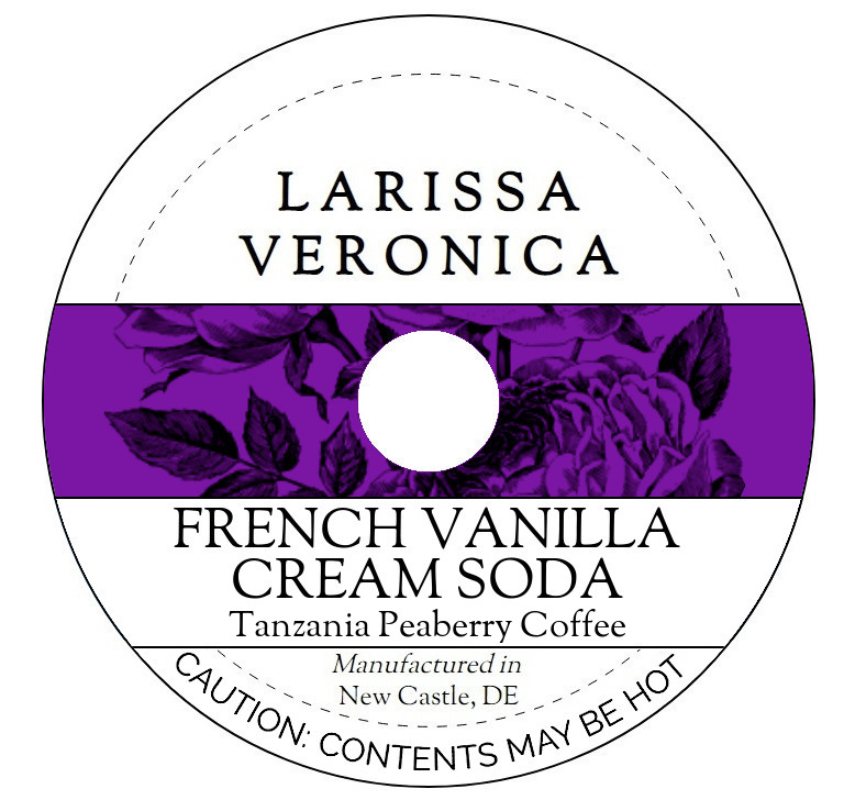 French Vanilla Cream Soda Tanzania Peaberry Coffee <BR>(Single Serve K-Cup Pods)