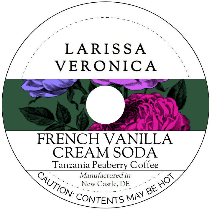 French Vanilla Cream Soda Tanzania Peaberry Coffee <BR>(Single Serve K-Cup Pods)