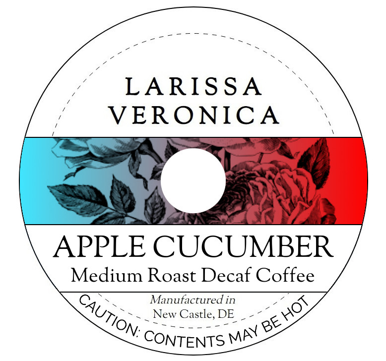 Apple Cucumber Medium Roast Decaf Coffee <BR>(Single Serve K-Cup Pods)
