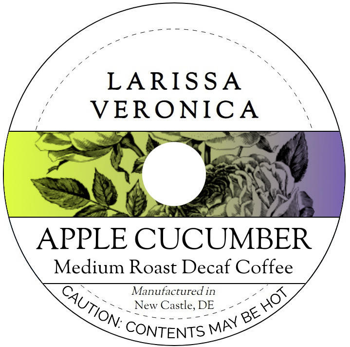 Apple Cucumber Medium Roast Decaf Coffee <BR>(Single Serve K-Cup Pods)