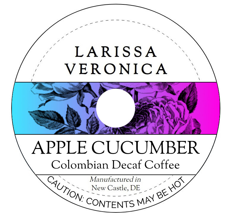 Apple Cucumber Colombian Decaf Coffee <BR>(Single Serve K-Cup Pods)