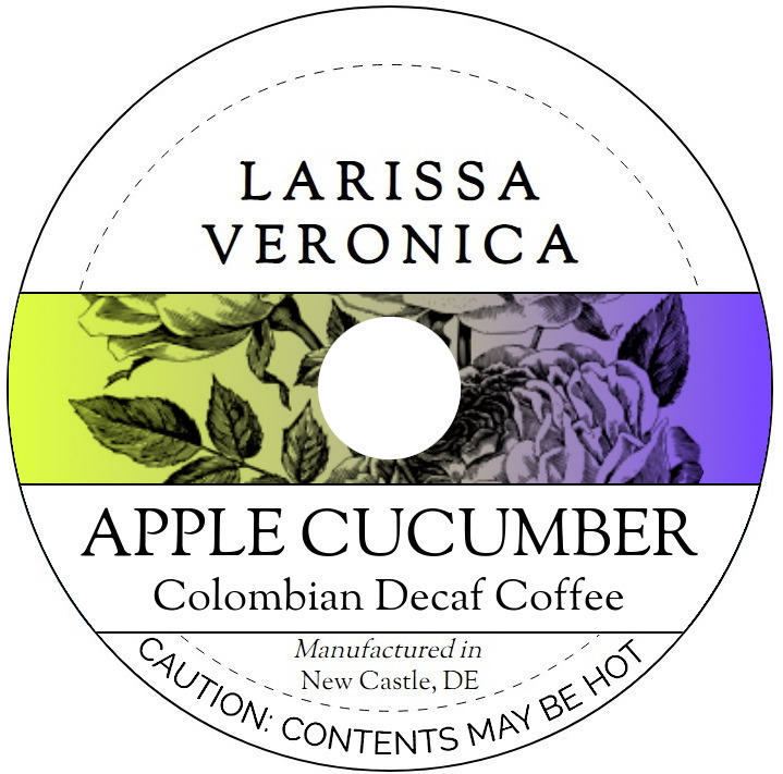 Apple Cucumber Colombian Decaf Coffee <BR>(Single Serve K-Cup Pods)