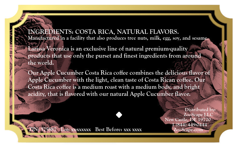 Apple Cucumber Costa Rica Coffee <BR>(Single Serve K-Cup Pods)