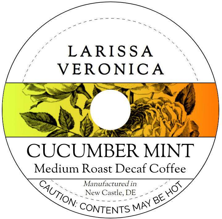 Cucumber Mint Medium Roast Decaf Coffee <BR>(Single Serve K-Cup Pods)