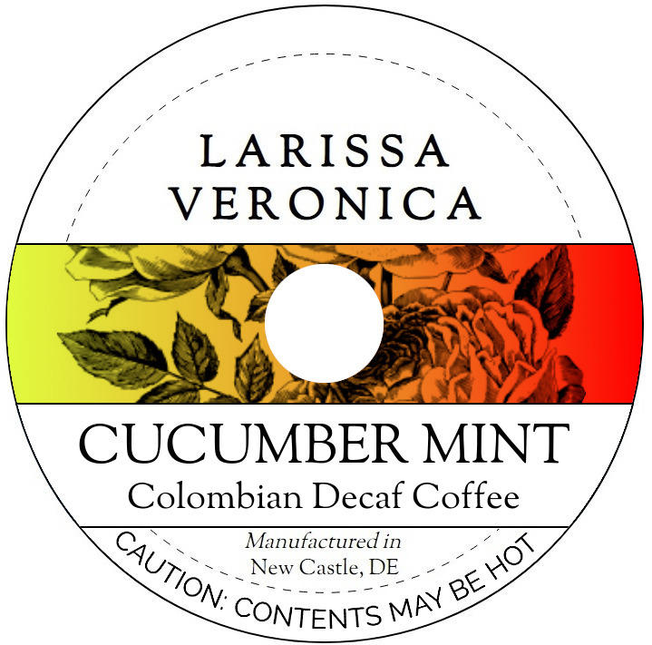 Cucumber Mint Colombian Decaf Coffee <BR>(Single Serve K-Cup Pods)