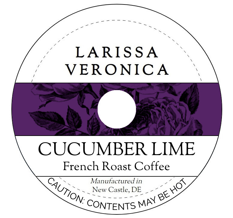 Cucumber Lime French Roast Coffee <BR>(Single Serve K-Cup Pods)