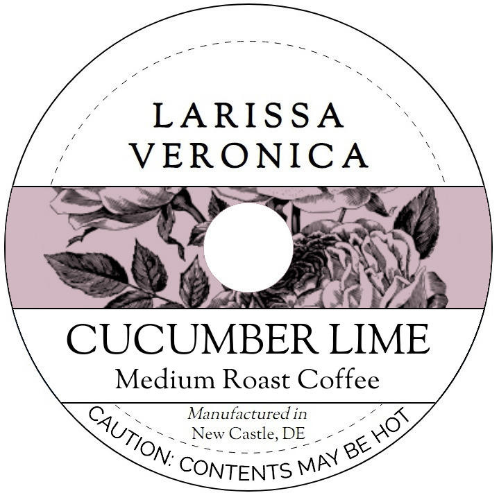 Cucumber Lime Medium Roast Coffee <BR>(Single Serve K-Cup Pods)