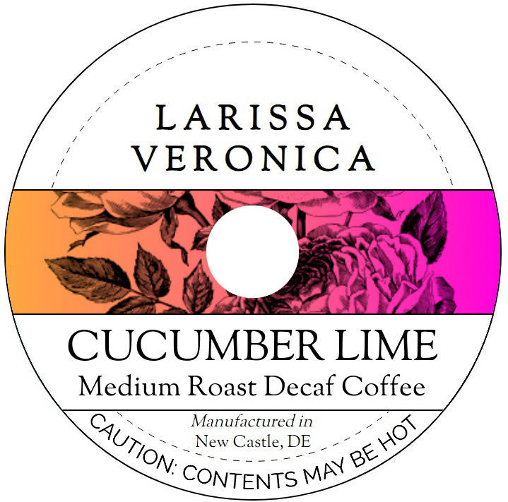 Cucumber Lime Medium Roast Decaf Coffee <BR>(Single Serve K-Cup Pods)