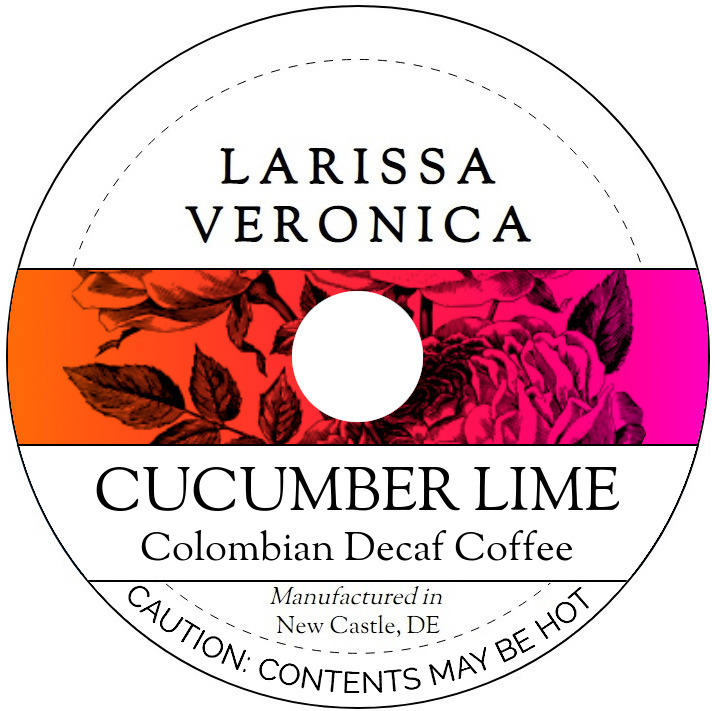 Cucumber Lime Colombian Decaf Coffee <BR>(Single Serve K-Cup Pods)