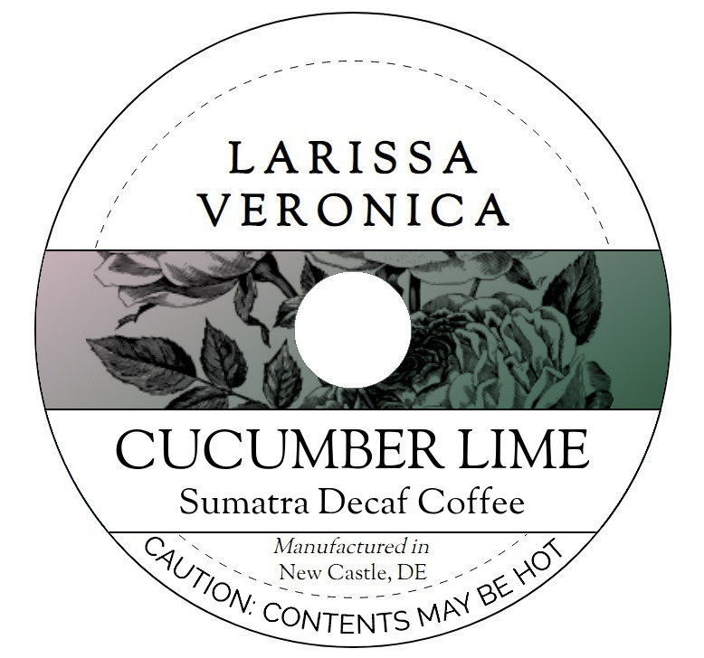 Cucumber Lime Sumatra Decaf Coffee <BR>(Single Serve K-Cup Pods)