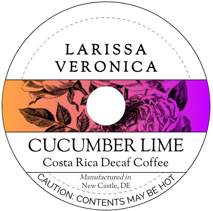 Cucumber Lime Costa Rica Decaf Coffee <BR>(Single Serve K-Cup Pods)