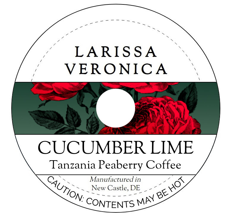 Cucumber Lime Tanzania Peaberry Coffee <BR>(Single Serve K-Cup Pods)