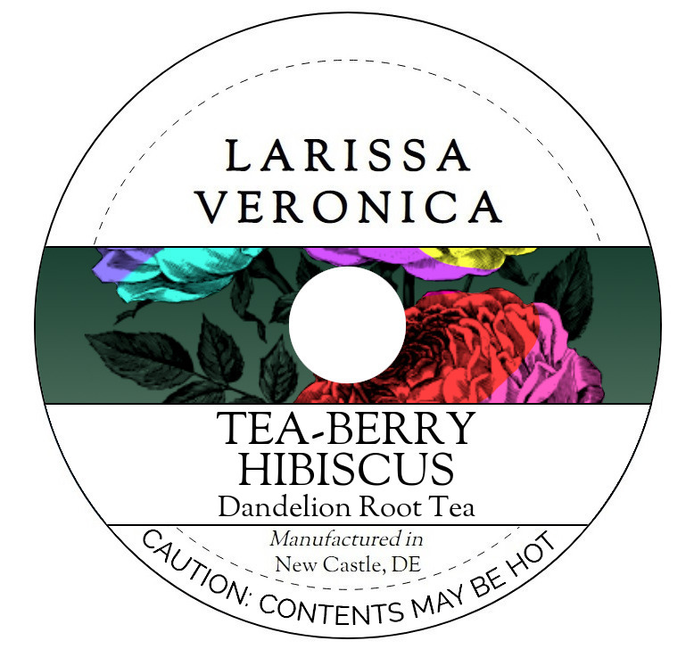 Tea-Berry Hibiscus Dandelion Root Tea <BR>(Single Serve K-Cup Pods)