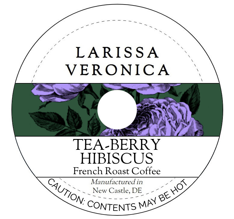 Tea-Berry Hibiscus French Roast Coffee <BR>(Single Serve K-Cup Pods)