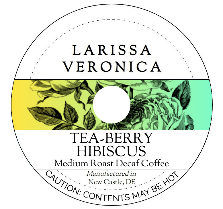 Tea-Berry Hibiscus Medium Roast Decaf Coffee <BR>(Single Serve K-Cup Pods)