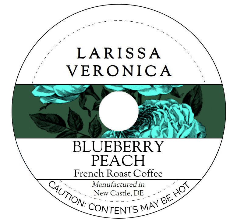 Blueberry Peach French Roast Coffee <BR>(Single Serve K-Cup Pods)