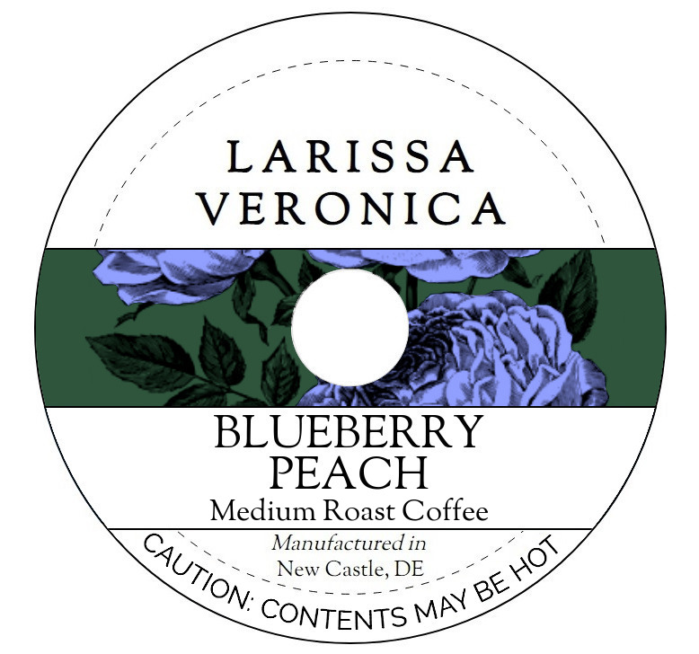 Blueberry Peach Medium Roast Coffee <BR>(Single Serve K-Cup Pods)