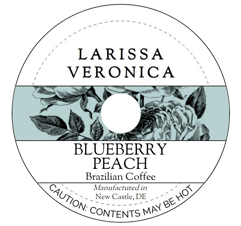 Blueberry Peach Brazilian Coffee <BR>(Single Serve K-Cup Pods)