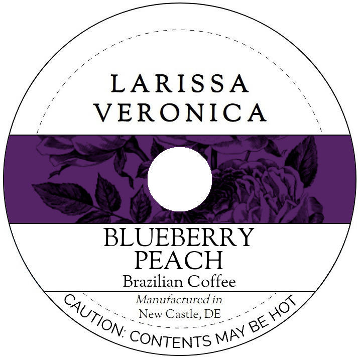 Blueberry Peach Brazilian Coffee <BR>(Single Serve K-Cup Pods)