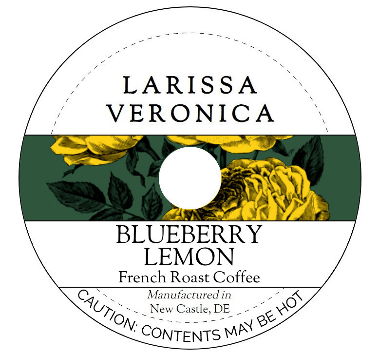 Blueberry Lemon French Roast Coffee <BR>(Single Serve K-Cup Pods)