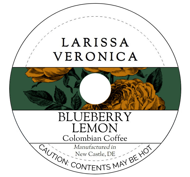 Blueberry Lemon Colombian Coffee <BR>(Single Serve K-Cup Pods)