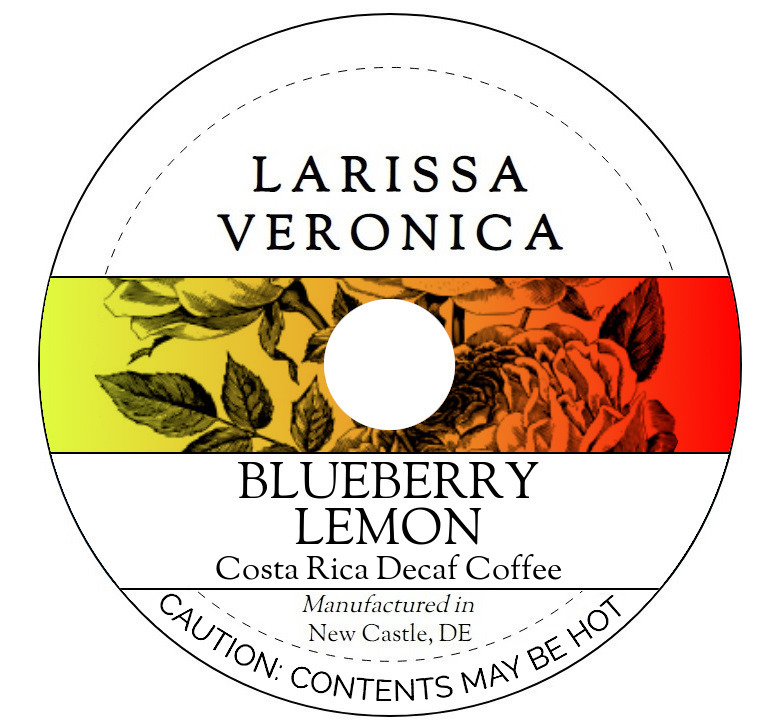 Blueberry Lemon Costa Rica Decaf Coffee <BR>(Single Serve K-Cup Pods)