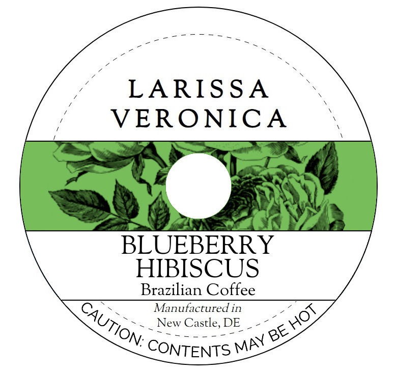 Blueberry Hibiscus Brazilian Coffee <BR>(Single Serve K-Cup Pods)
