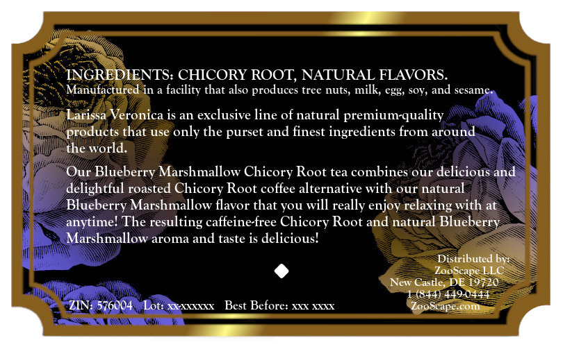 Blueberry Marshmallow Chicory Root Tea <BR>(Single Serve K-Cup Pods)