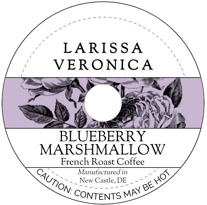 Blueberry Marshmallow French Roast Coffee <BR>(Single Serve K-Cup Pods)