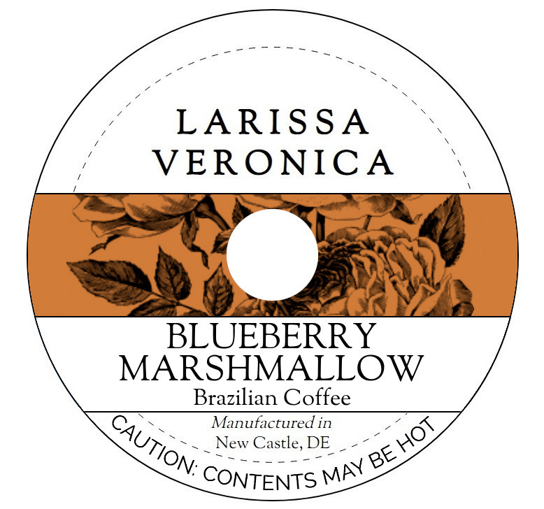 Blueberry Marshmallow Brazilian Coffee <BR>(Single Serve K-Cup Pods)